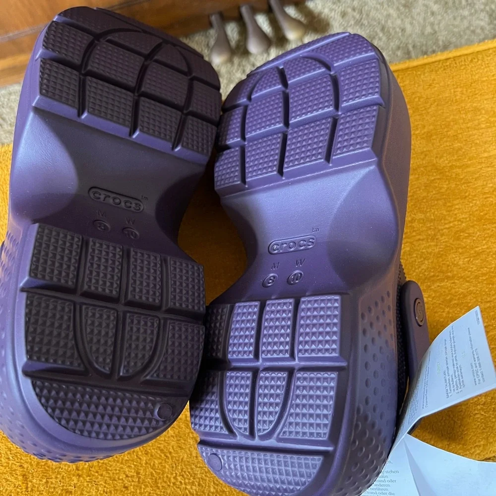 CROCS Deep Purple Stomp Clog W10 New - Picture 6 of 8